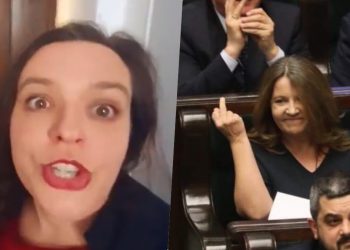 środkowego palca Lichockiej