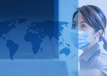 COVID-19 kobieta w masce