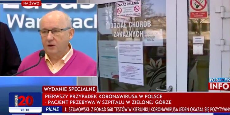 Koronawirus w Polsce. Kierownik szpitala: „Pacjent przyjechał autobusem” [WIDEO]