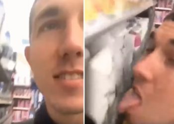 Koronawirus. Nagrał jak… lizał dezodoranty w sklepie. „Kto się boi koronawirusa?” [WIDEO]