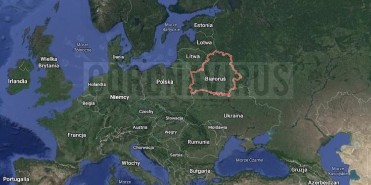 Białoruś na mapie