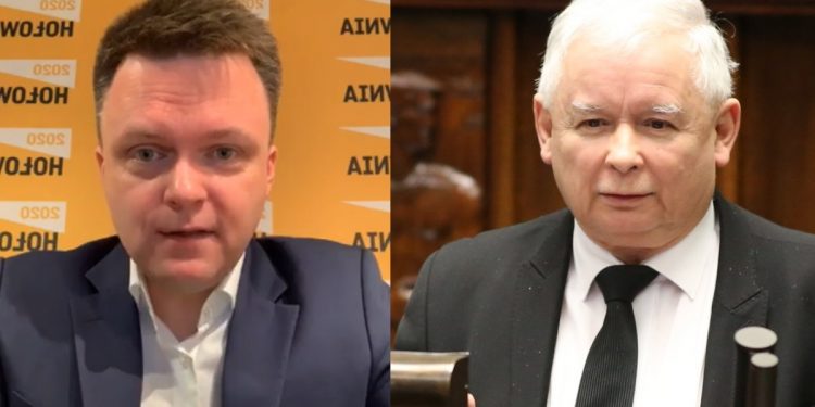 hołownia z kaczyńskim