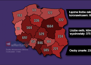 mapa zakażeń wielkanoc