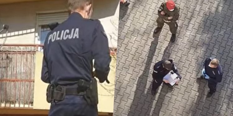 nagranie interwencji policjantów
