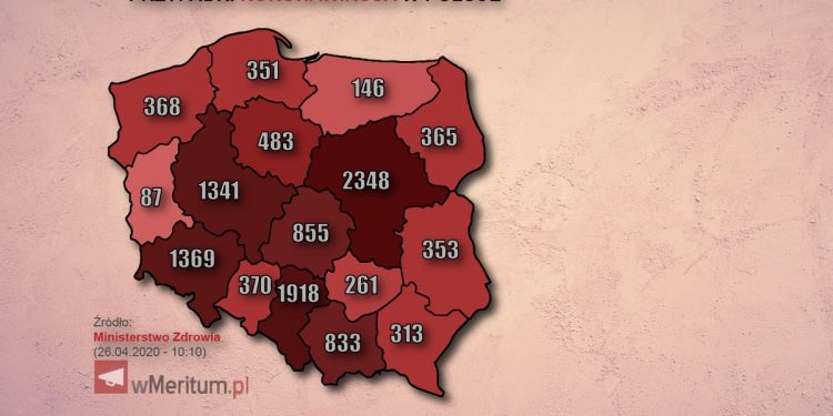 zakazen koronawirusem w Polsce
