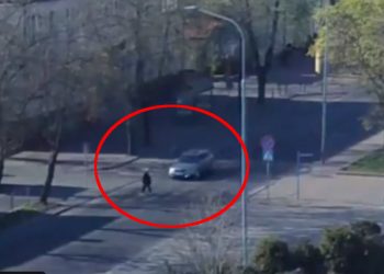 Łuków: Pijany potrącił kobietę na pasach. Policja publikuje nagranie [WIDEO]