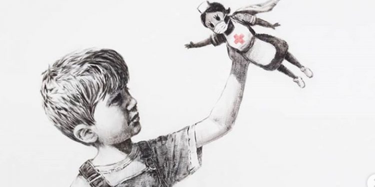 Banksy stworzył nowe dzieło. Tym razem nawiązuje do koronawirusa