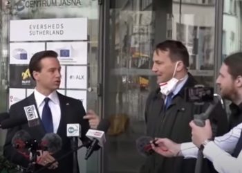 Sikorski zakłócił konferencję Bosaka. „Przyszedł pan trollować” [WIDEO]