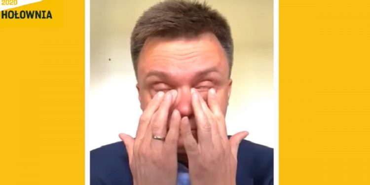 hołownia rozpłakał się