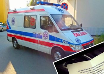 Medyk znalazł list za wycieraczką samochodu. „Wypier***aj do szpitala”