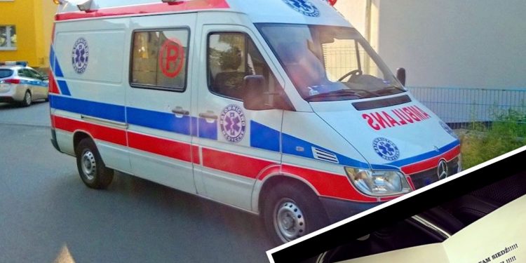 Medyk znalazł list za wycieraczką samochodu. „Wypier***aj do szpitala”