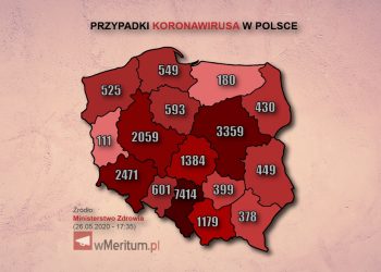 mapa koronawirusa w Polsce