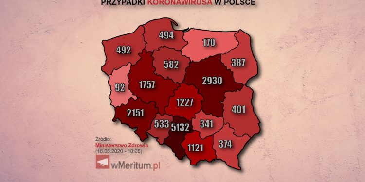 mapa zakazen koronawirusem