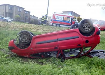 Samochód dachował. Za kierownicą siedział… 15-latek