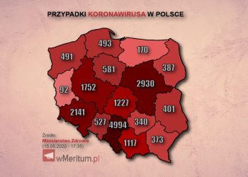 zakażeń koronawirusem