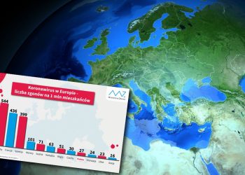 mapa zgonów koronawirusem