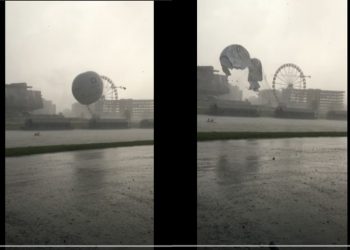 Kraków. Burza zniszczyła balon widokowy nad Wisłą [WIDEO]