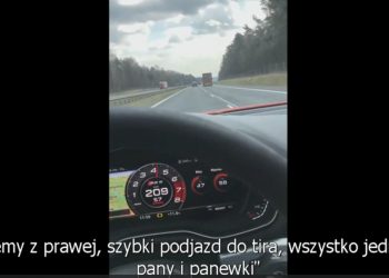 Pędził autostradą ponad 260 km/h. Znaleźli go dzięki… jego nagraniu