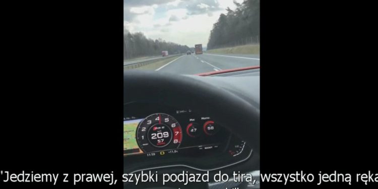 Pędził autostradą ponad 260 km/h. Znaleźli go dzięki… jego nagraniu