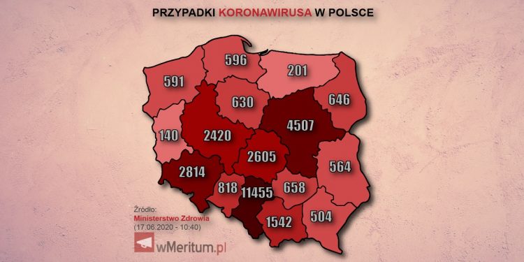 mapa koronawirusa