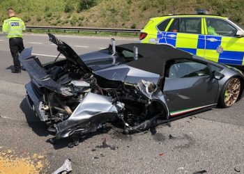 Rozbił Lamborghini za ponad milion. Zaledwie… 20 minut po zakupie! [FOTO]