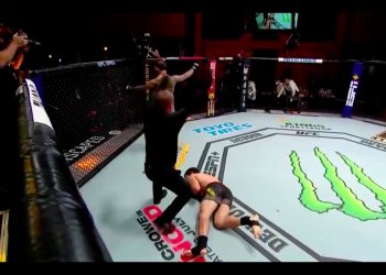 Potężny nokaut w UFC! Zawodnik padł na deski [WIDEO]