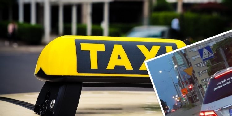 Skandaliczny napis na taksówce! „Jarek czemu nie poleciałeś z bratem?” [FOTO]