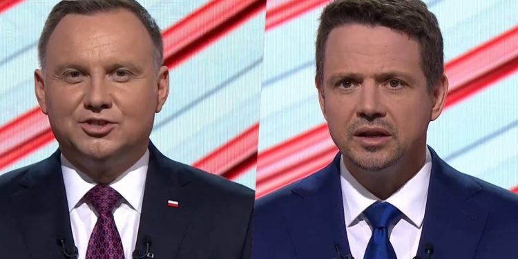 zdjęcie dudy i trzaskowskiego
