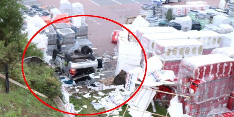 Samochód spadł ze skarpy w Bytomiu. Kierowca pijany