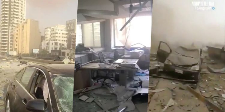 Apokaliptyczny krajobraz w Bejrucie. Przerażające nagrania po eksplozji [WIDEO]