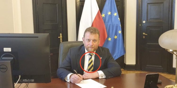 Słynny krawat Łukasza Szumowskiego. Wczoraj też nie mogło go zabraknąć