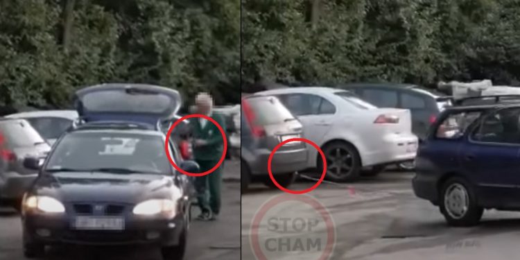 zniszczył budkę z kebabem