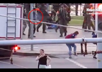 Białoruś: Żołnierz strzelił do dziennikarki? Jest nagranie! [WIDEO]