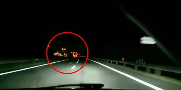 Przerażające nagranie z kamery samochodowej. Zwierzę nagle wyłoniło się z mroku [WIDEO]