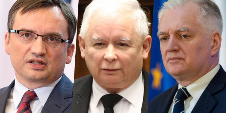 gowin,kaczyński,ziobro zjednoczona prawica kaczyński