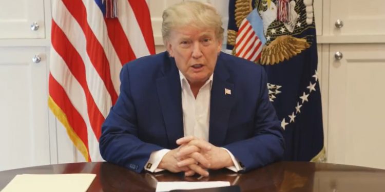 Trump nagranie ze szpitala