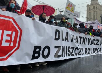 Protest rolników  w Warszawie! „Policjanci gazują rolników” [WIDEO+FOTO]