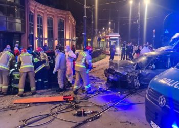 Wypadek w Łodzi. Pijany doprowadził do tragedii