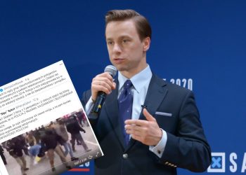 Bosak udostępnił nagranie z nieumundurowanymi policjantami. „Manewr z czasów PO” [WIDEO]