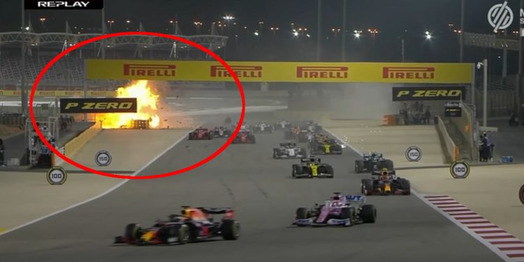 F1. GP Bahrajnu. Bolid eksplodował! Kierowca cudem przeżył [WIDEO]