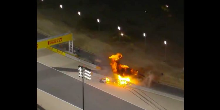 Makabryczny wypadek w F1. Poszkodowany Romain Grosjean pokazał nagranie ze szpitala [WIDEO]