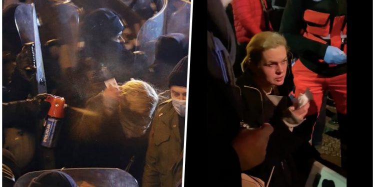 Barbara Nowacka zaatakowana gazem podczas Strajku Kobiet. Pokazano zdjęcia [FOTO]