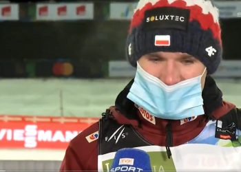 Stękała zalał się łzami przed kamerą. Życiowy sukces polskiego skoczka! [WIDEO]