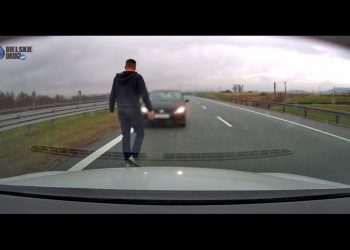 Jechał pod prąd na ekspresówce. Drugi kierowca zareagował błyskawicznie [WIDEO]