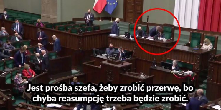 Burza po nagraniu z Sejmu. Marszałek usłyszała: „Elżbieta, jest prośba szefa” [WIDEO]