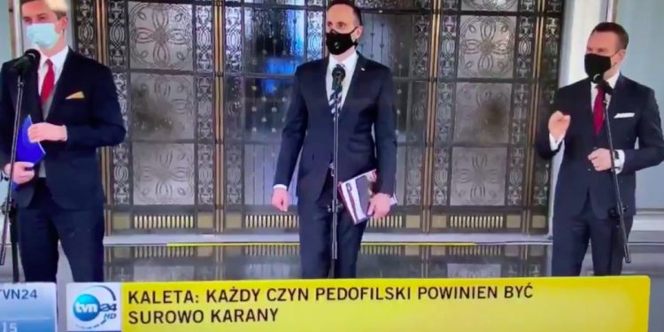 Awantura podczas konferencji prasowej. Tarczyński starł się z dziennikarzem TVN24 [WIDEO]