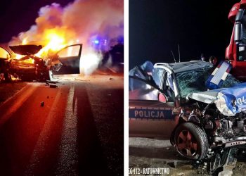 Pościg zakończył się tragedią. Uciekinier zginął w płomieniach