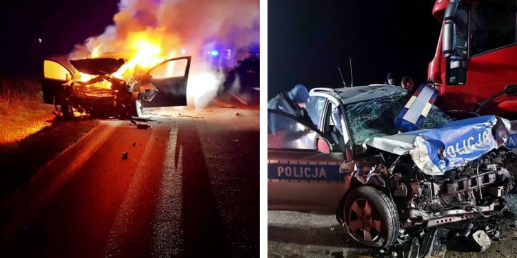 Pościg zakończył się tragedią. Uciekinier zginął w płomieniach