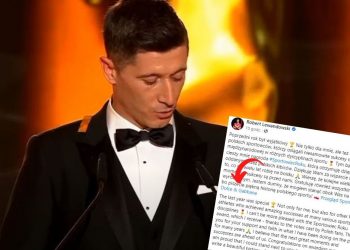 Robert Lewandowski podziękował za nagrodę sportowca roku. Przy okazji dyskretnie oznaczył pewną markę