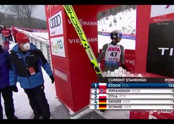 Zabawna sytuacja z udziałem Kamila Stocha. Aż musiał się cofnąć, by sprawdzić wynik. „Co??” [WIDEO]